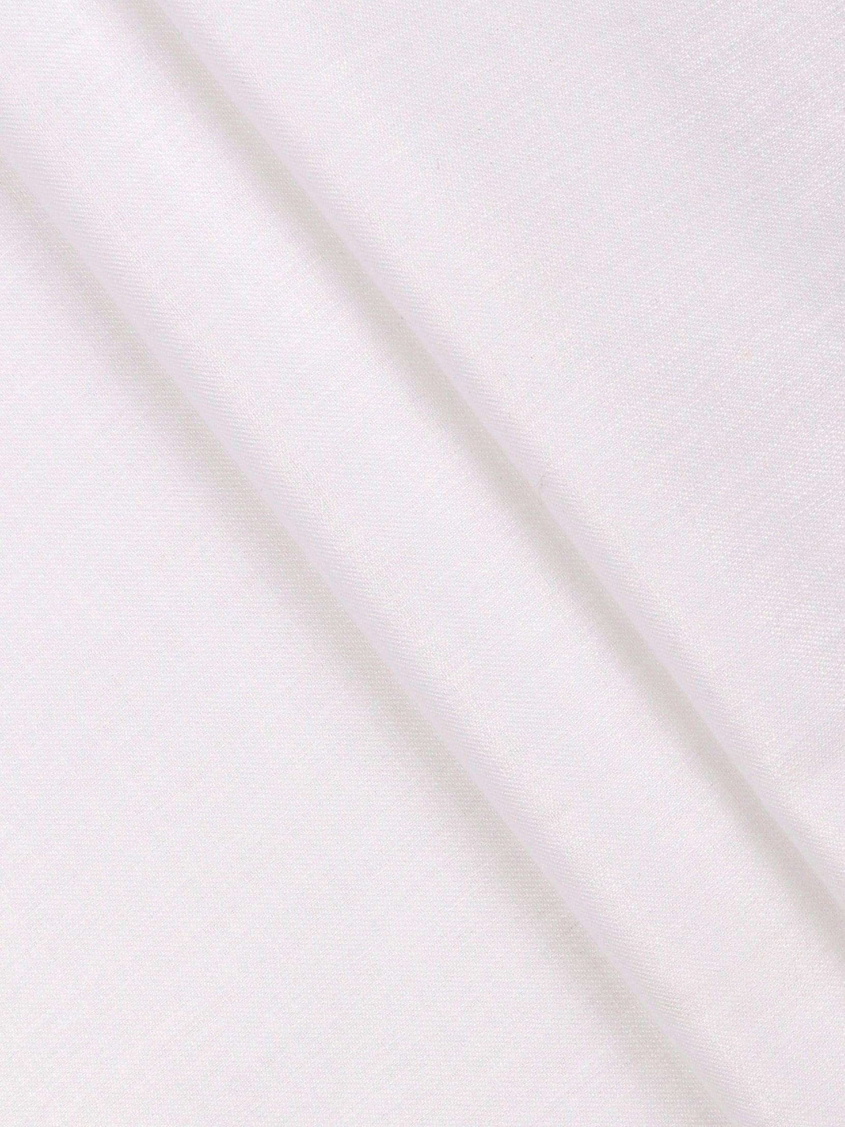 Cotton White Plain Suiting Fabric Glamour -  Ramraj Cotton
