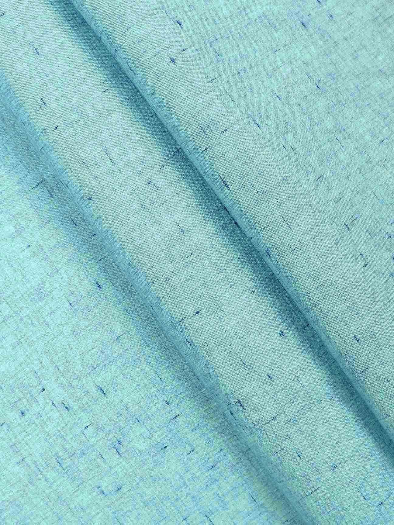 Cotton Colour Plain Shirt Fabric Blue Galaxy Art