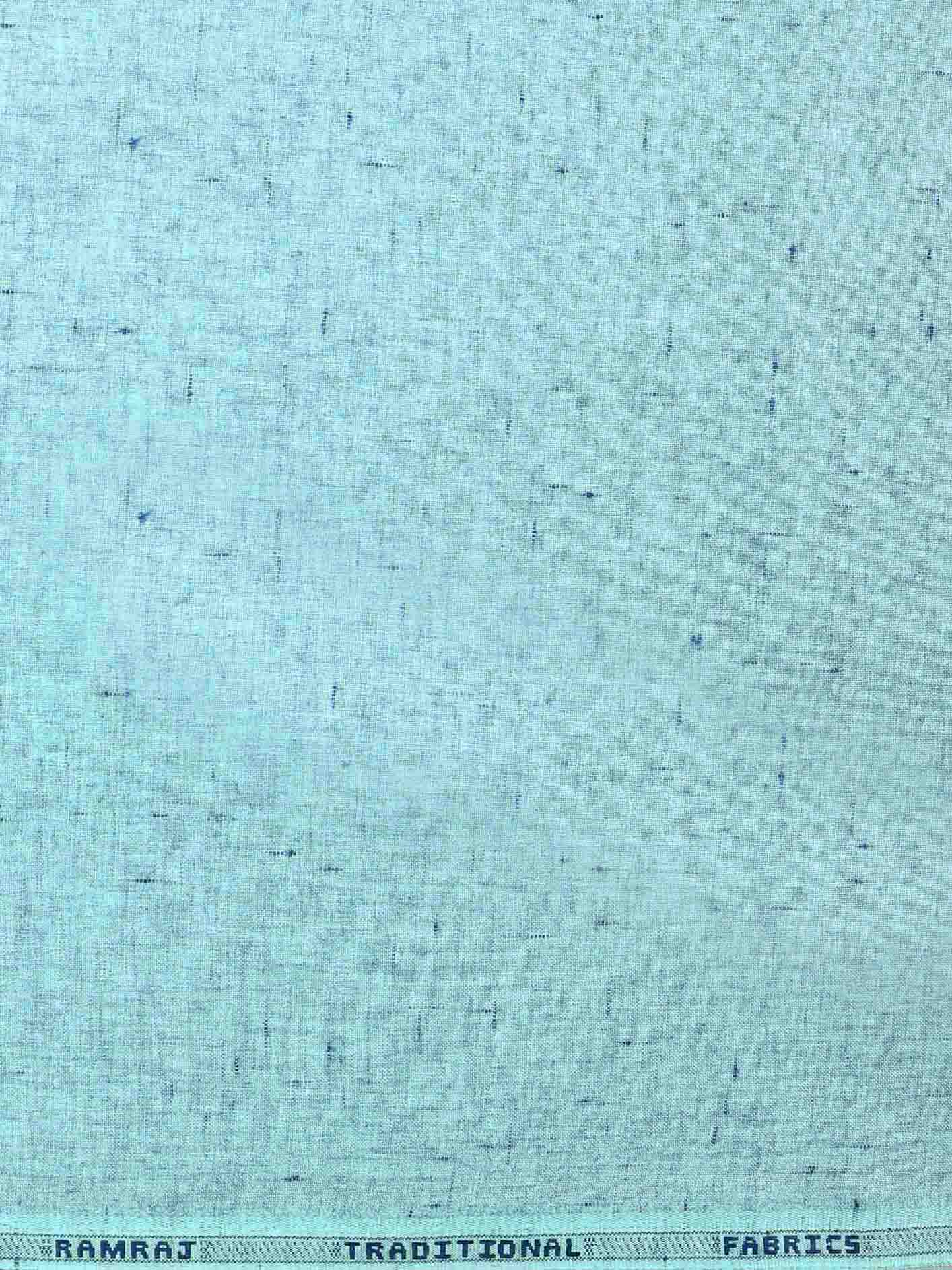 Cotton Colour Plain Shirt Fabric Blue Galaxy Art-Zoom view