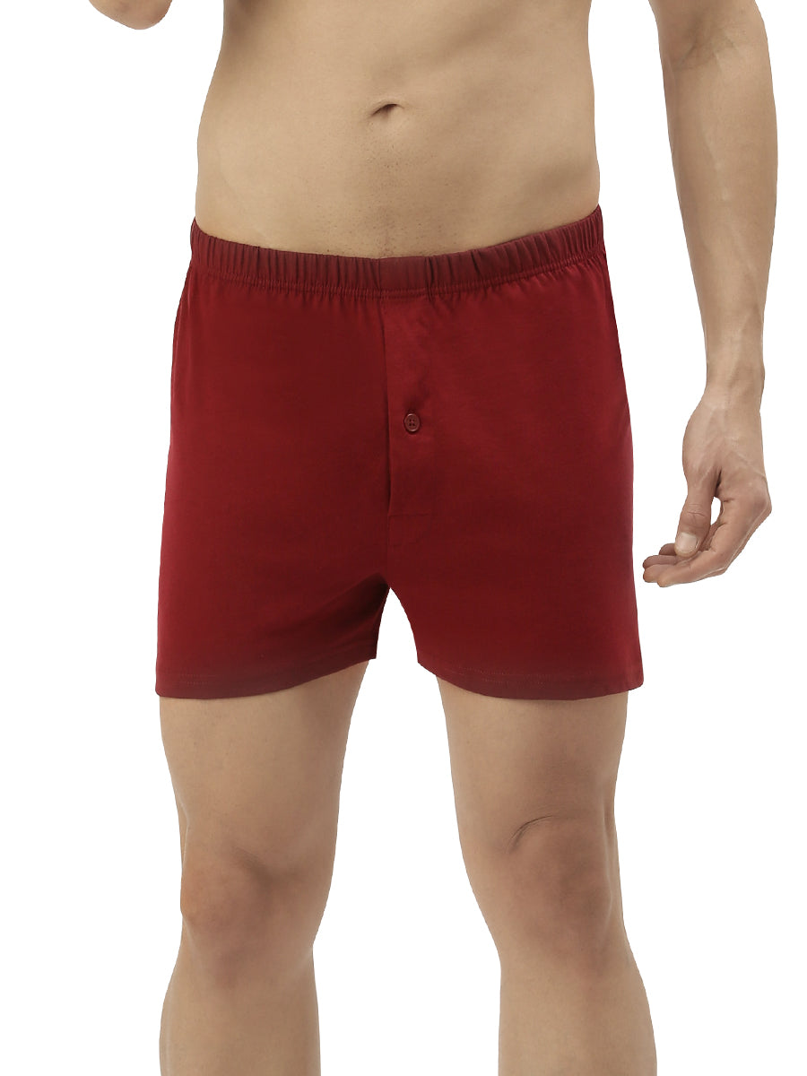 4 Pcs Red Color Men Underwear Cotton Boxers Shorts Underpants Boy