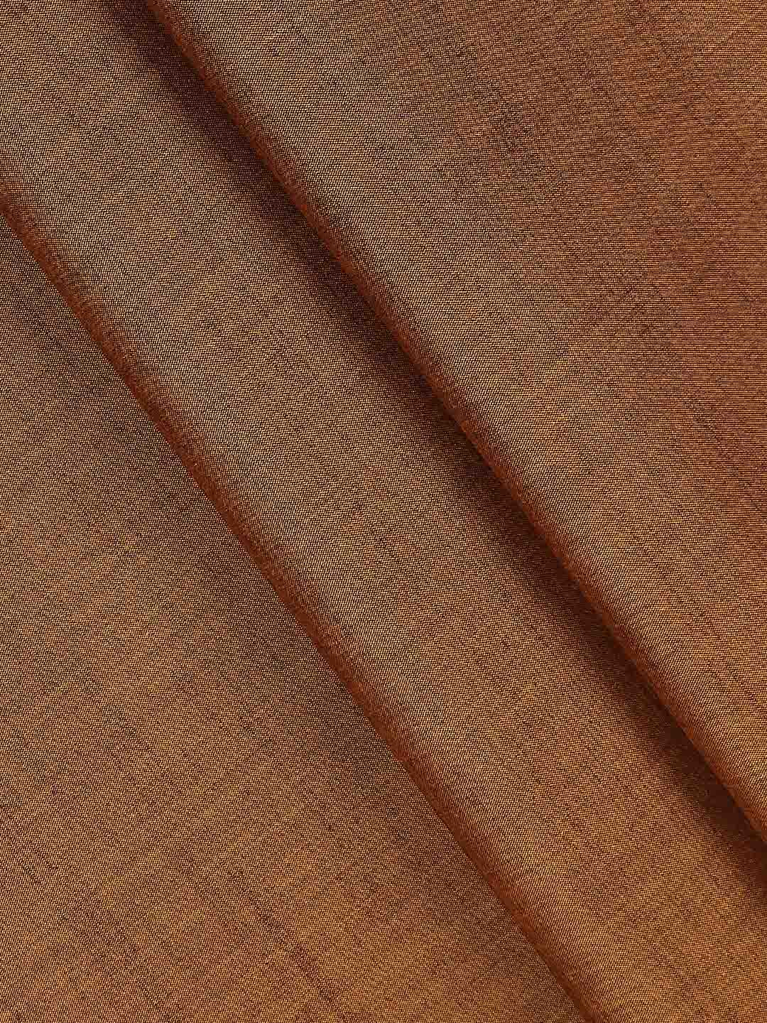 Cotton Colour Plain Shirt Fabric Brown Infinity