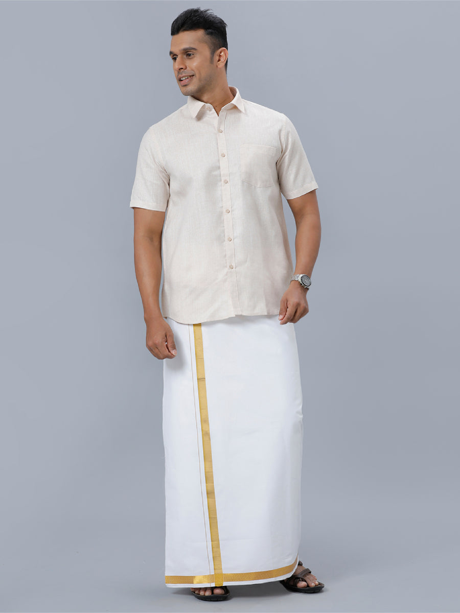 Mens Formal Shirt Half Sleeves Sandal T25 TA7-Full view
