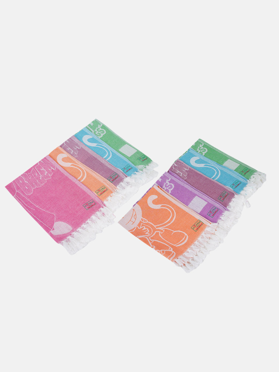 Kids Napkin Towel (Pack of 3)-Mix colour