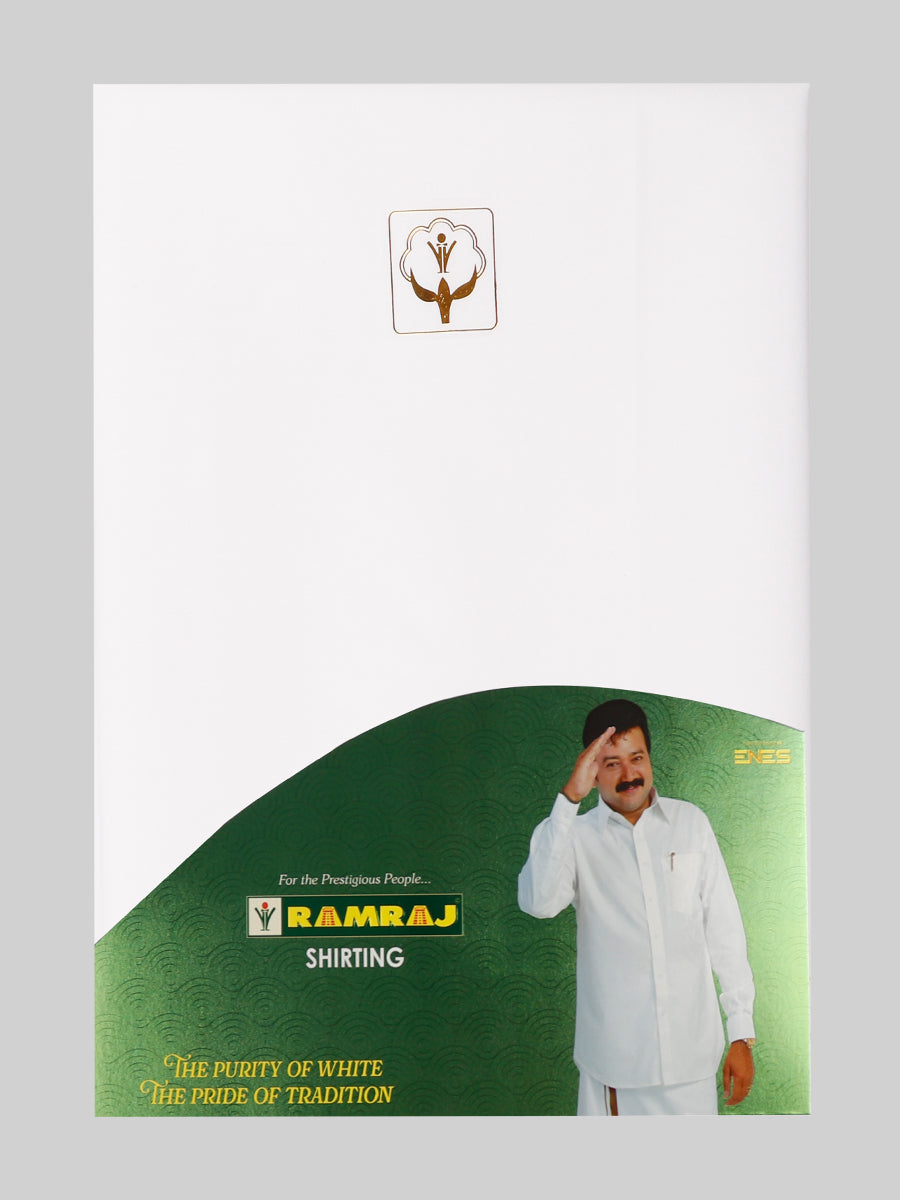 Cotton White Shirt Fabric Utsav 2M-Ad vert