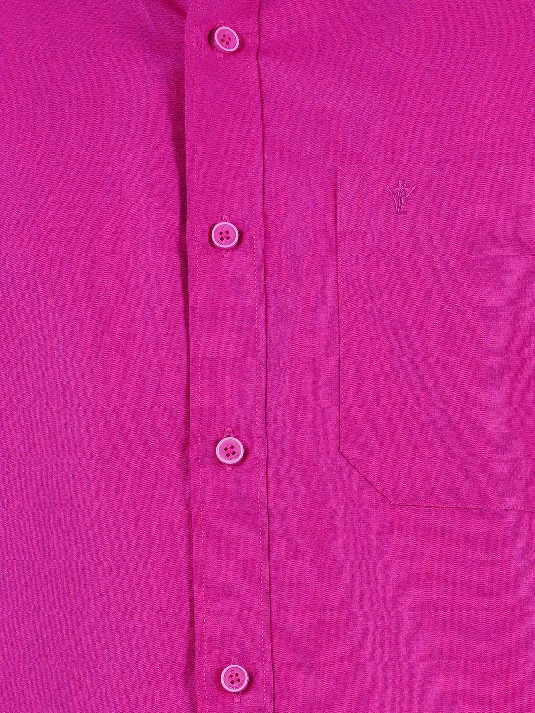 Mens Cotton Half Sleeves Shirt with 3/4'' Gold Jari Dhoti Combo- Zoom view