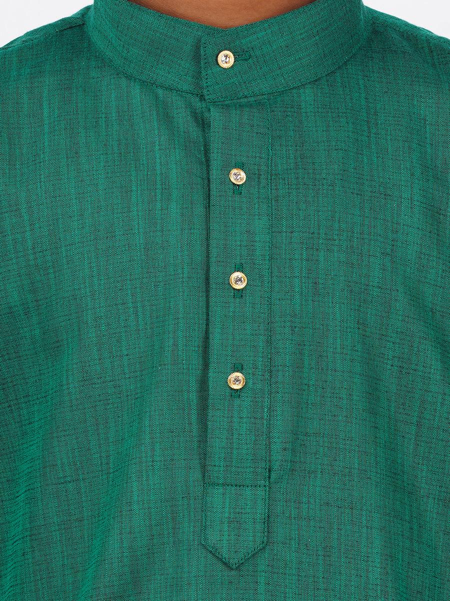 Boys Kurta Pyjama Set British Green -  Ramraj Cotton-Zoom view