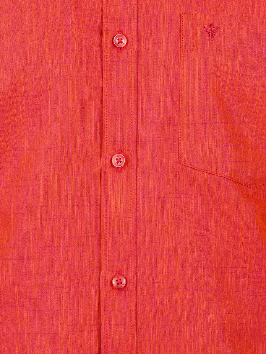 Mens Formal Shirt Full Sleeves Vivid Red T20 CR4-Zoom view