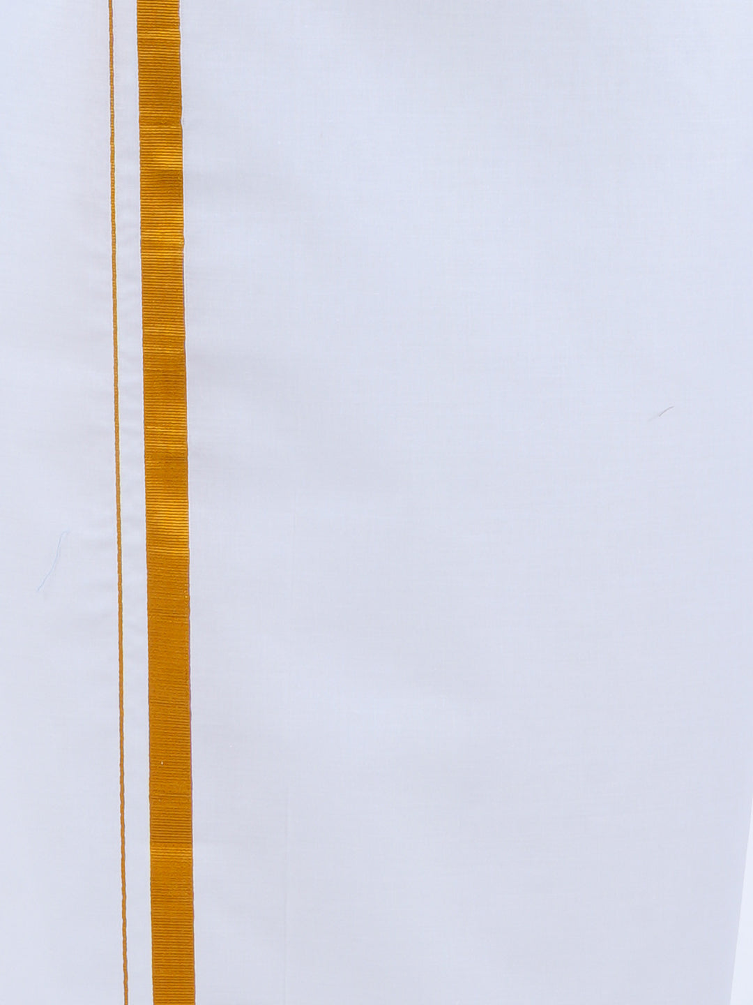 Mens Cotton Colour Full Sleeves Shirt with Jari Dhoti Plus Size Combo-Bottom view