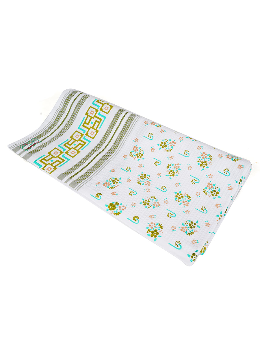 100% Cotton Printed Bath Towel Blossom -Design one