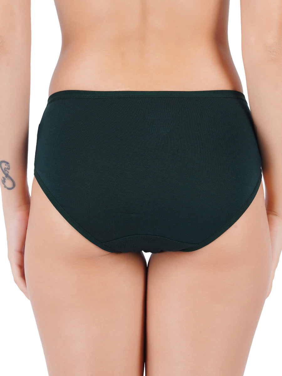 Womens Panties For U Plain Plus Size (3 Pcs pack)-Back view
