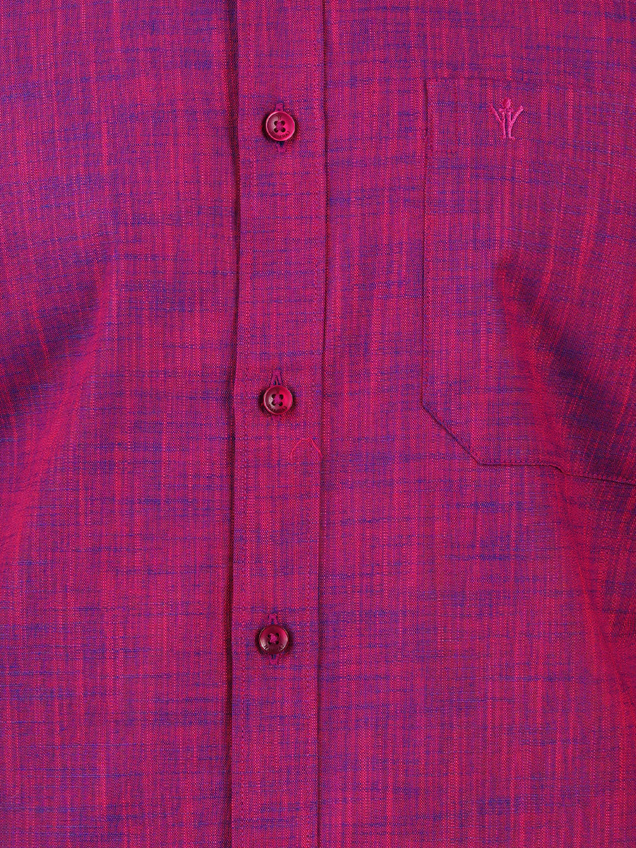 Mens Formal Shirt Full Sleeves Plus Size Purple CL2 GT4-Zoom view