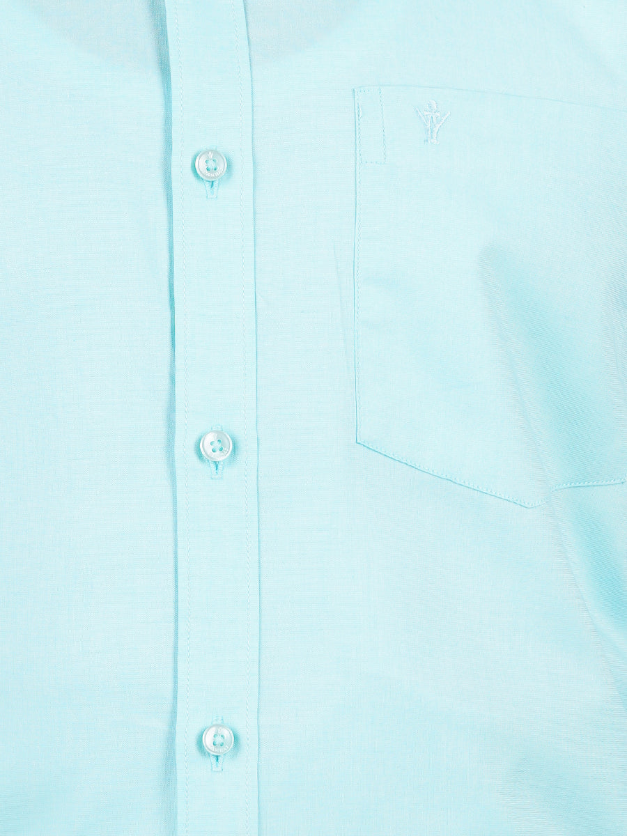 Premium Cotton Shirt Full Sleeves Sky Blue EL GP19-Zoom view