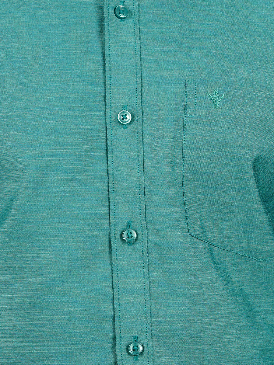 Mens Formal Shirt Full Sleeves Greenish Cyan T29 TE8