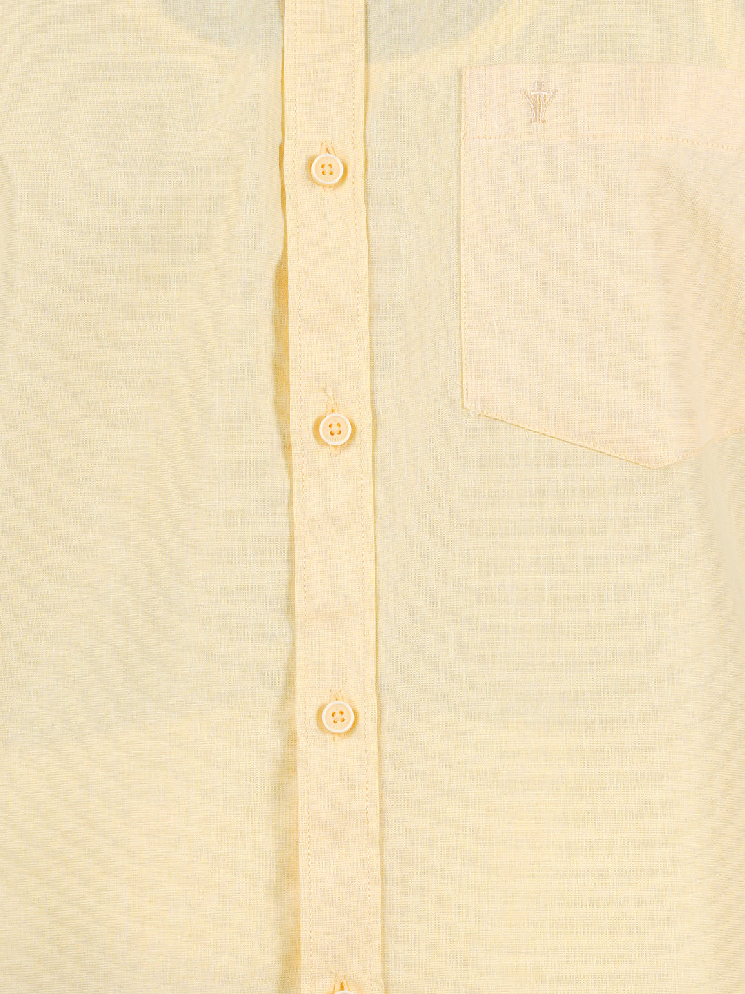 Mens Cotton Color Half Sleeves Shirt with 1/2'' Gold Jari Dhoti Combo-Zoom view
