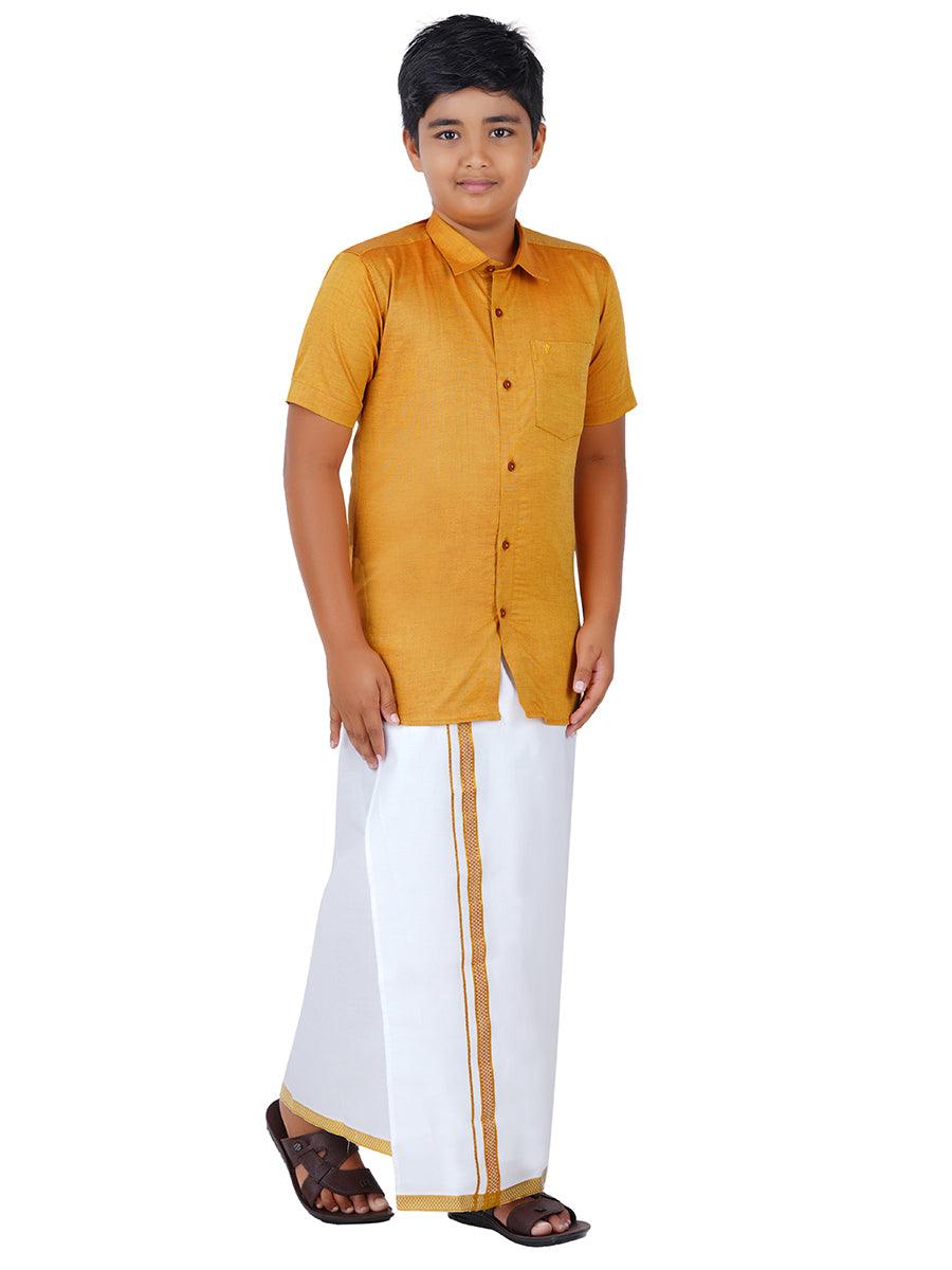 Boys Matching Dhoti & Shirt Combo GL7 -  Ramraj Cotton