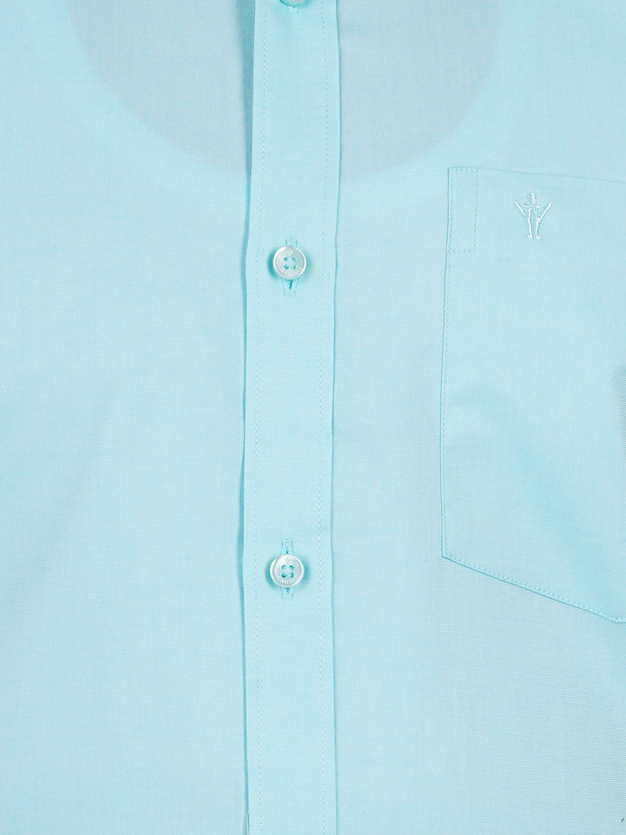 Premium Cotton Shirt Half Sleeves Sky Blue EL GP19-Zoom view