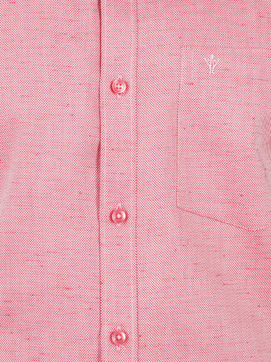 Men Cotton Rich Half Sleeves Shirt Bright Pink T18 CY3