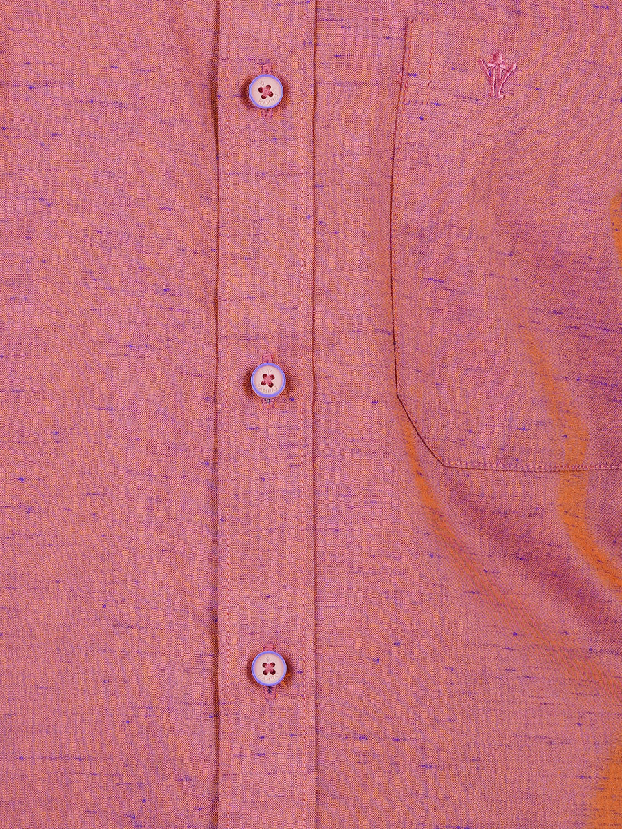 Mens Formal Shirt Half Sleeves Light Pink T16 CO2