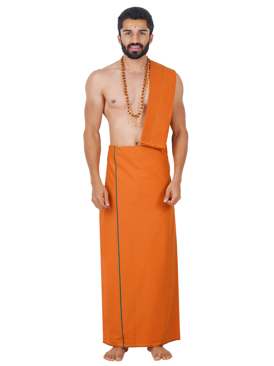 Angavastram Devotional Towel Kavi Golden