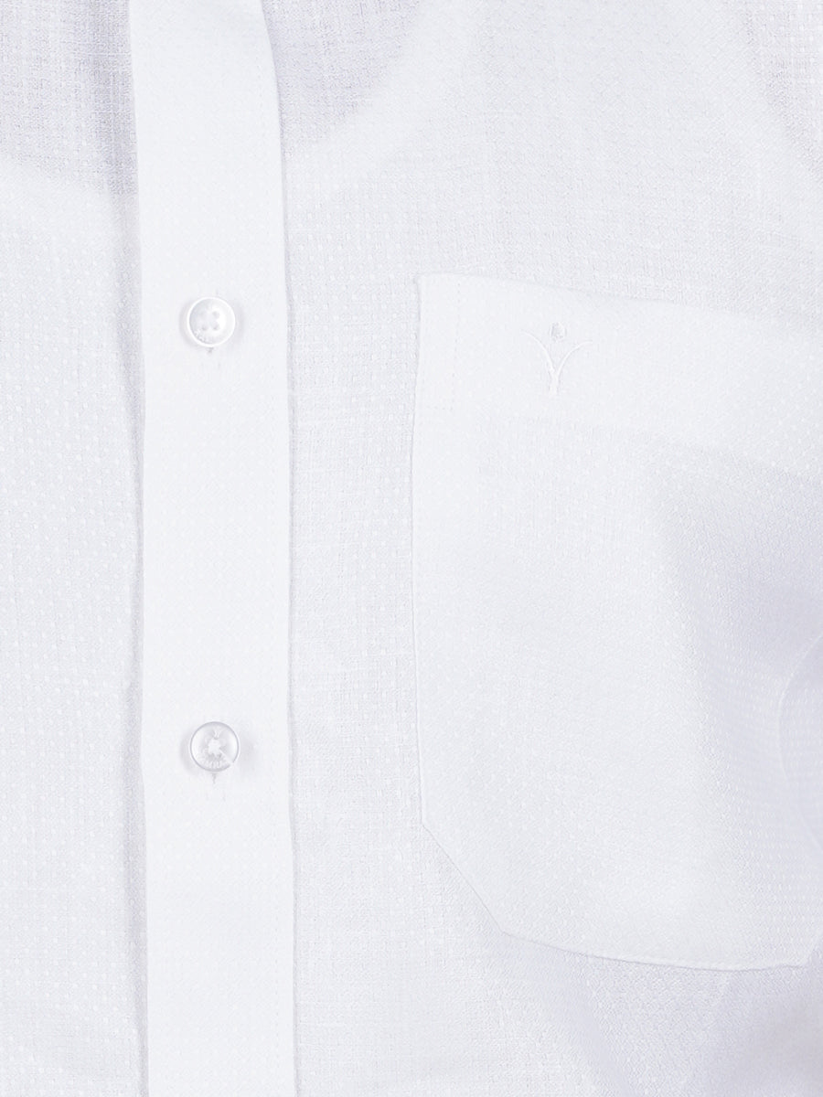 Mens RR Linen Cotton Half Sleeves Plus Size Shirt-Zoom view