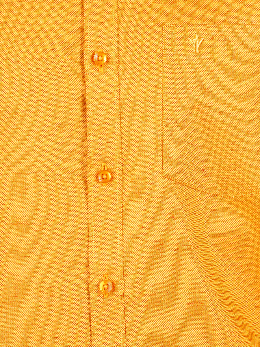 Mens Formal Shirt Full Sleeves Bright Orange T18 CY2-Zoom view