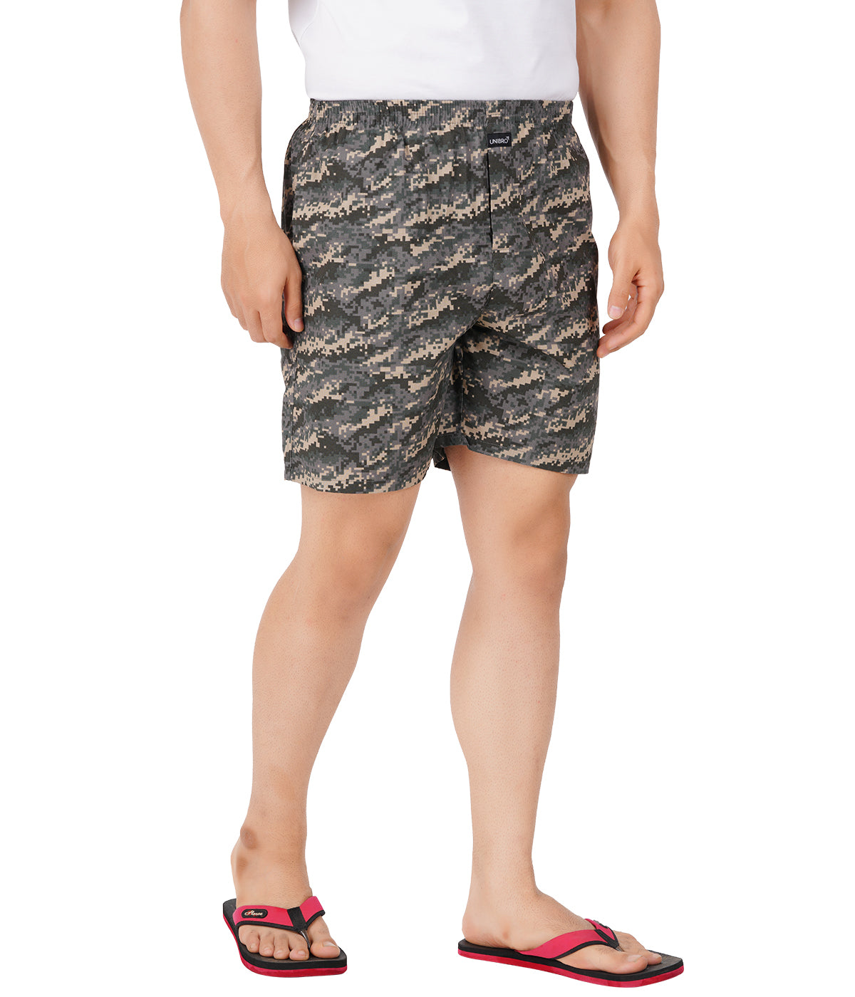 Mens Woven Boxer Long WB17