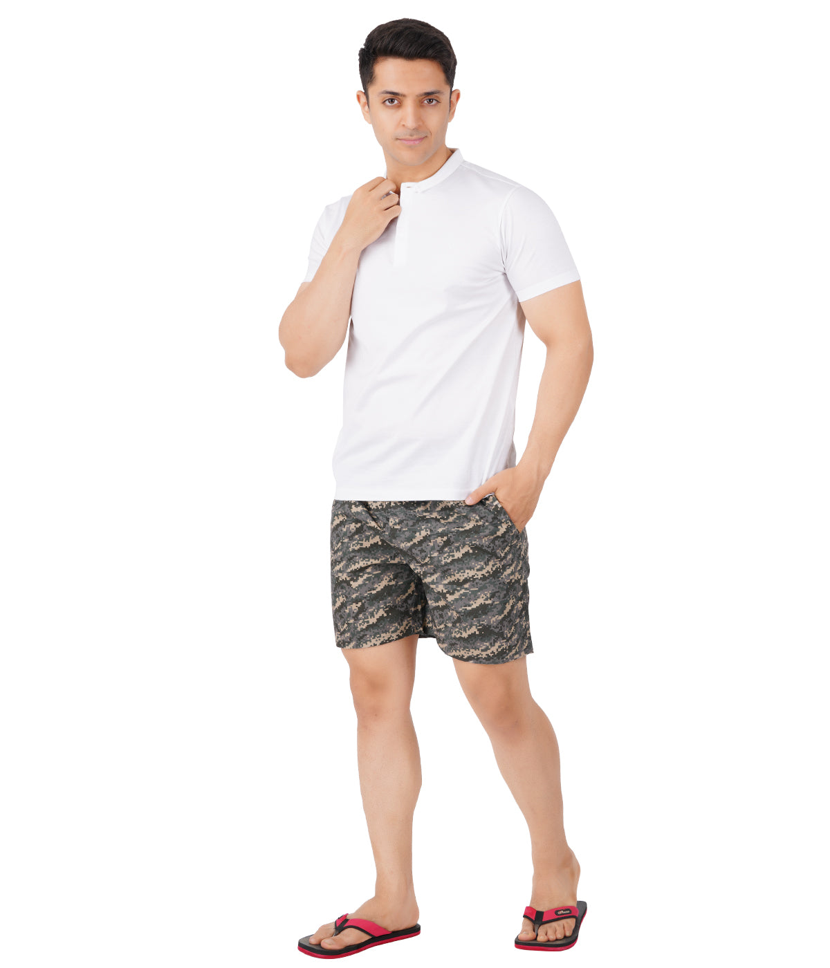 Mens Woven Boxer Long WB17