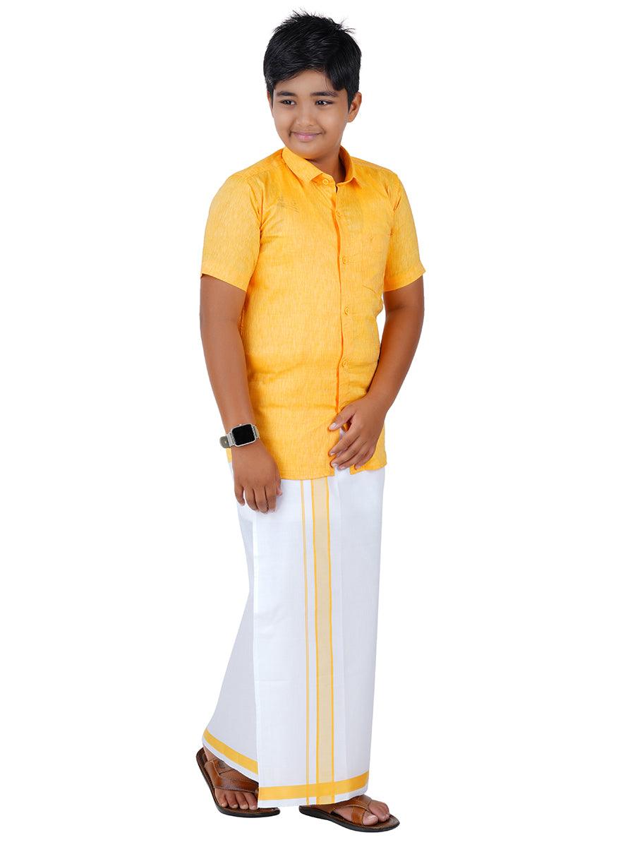 Boys Matching Dhoti & Shirt Combo C3 -  Ramraj Cotton