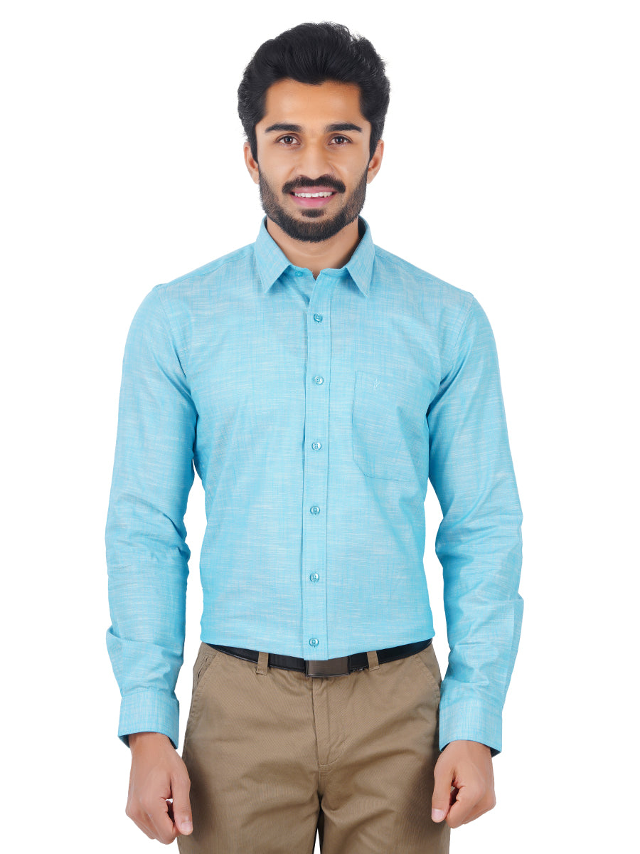 Buy Smart Fit Cotton Colour Shirts Full Sleeve for Men Online | Best ...