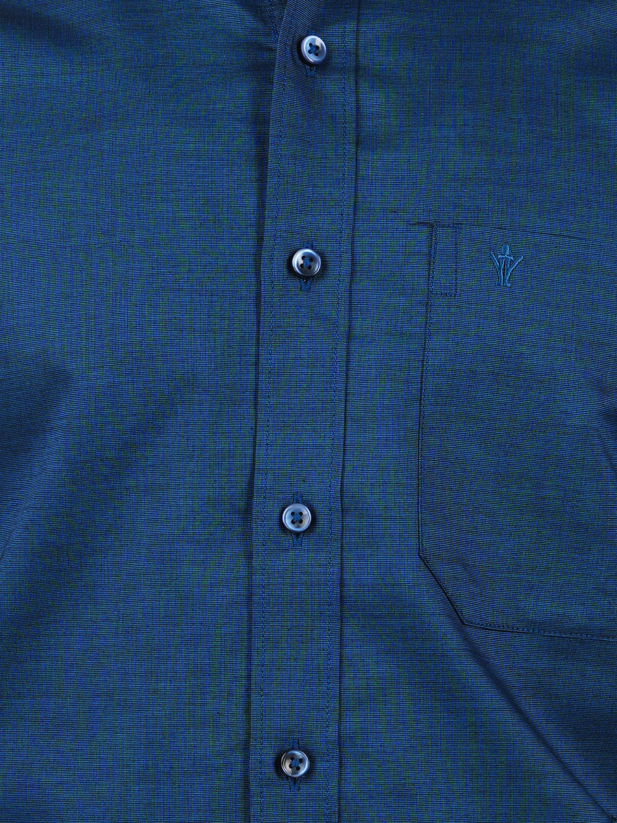 Premium Cotton Shirt Half Sleeves Dark Blue EL GP6-Zoom view