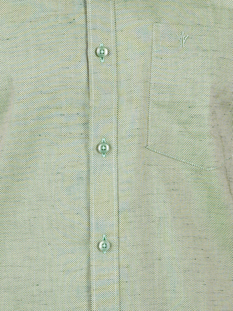 Mens Formal Shirt Full Sleeves Plus Size Green T18 CY4