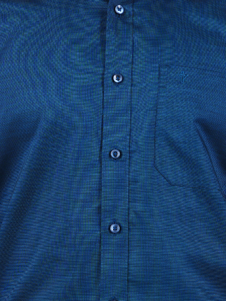 Premium Cotton Shirt Full Sleeves Dark Blue EL GP6-Zoom view