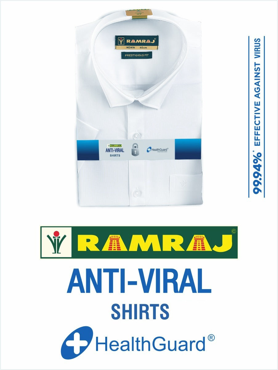 Mens Anti-Viral Half Sleeves Shirt Cotton Care -Ad vert